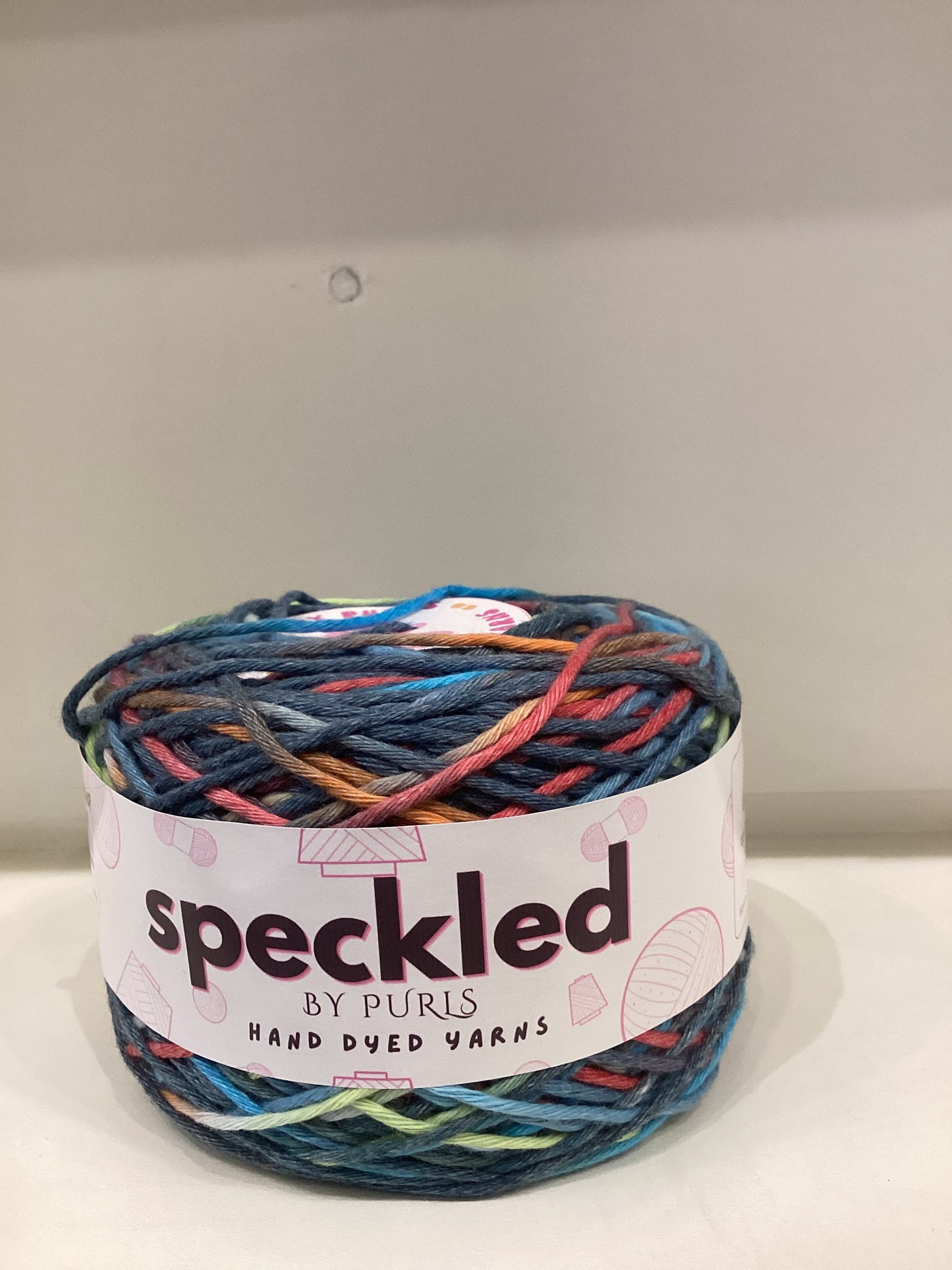 Hand-dyed 4ply and 12ply yarns by @speckledbypurls
