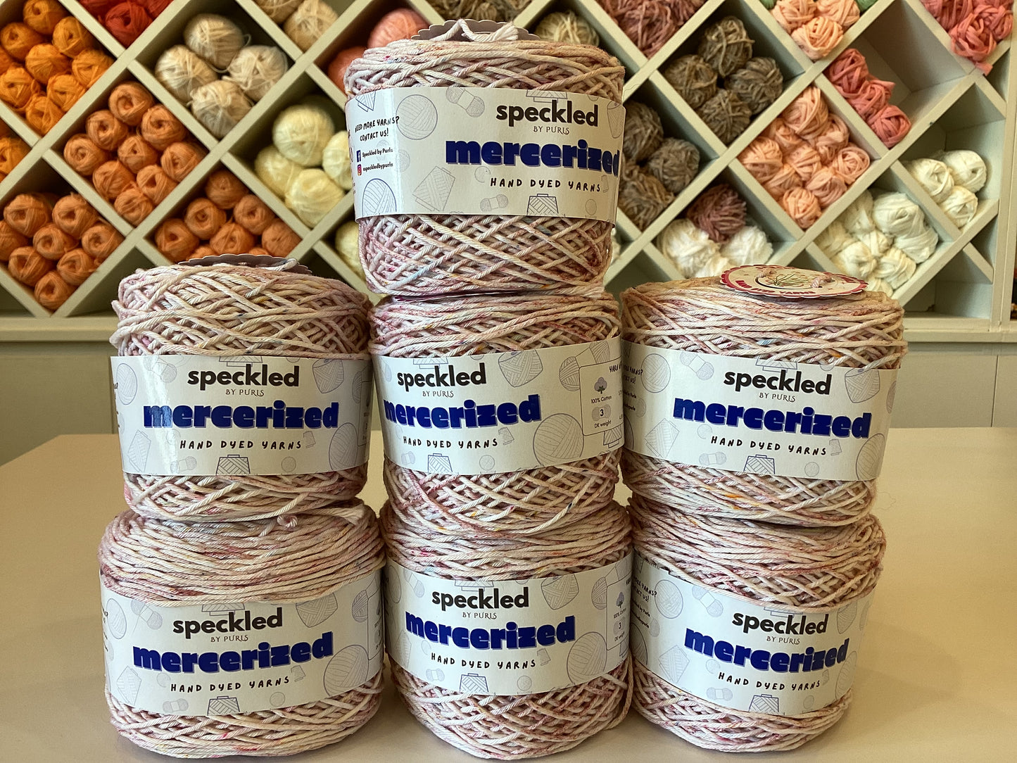 Mercerized Cotton Cakes 8 ply by @speckledbypurls