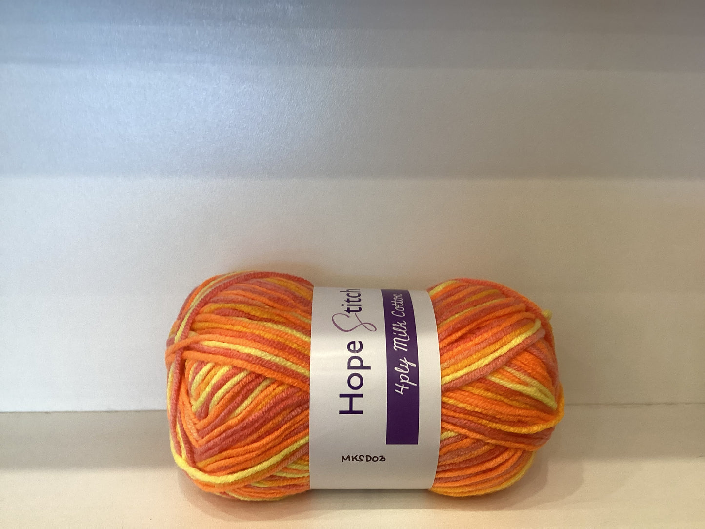 4ply Acrylic Milk Cotton Yarn - 50g