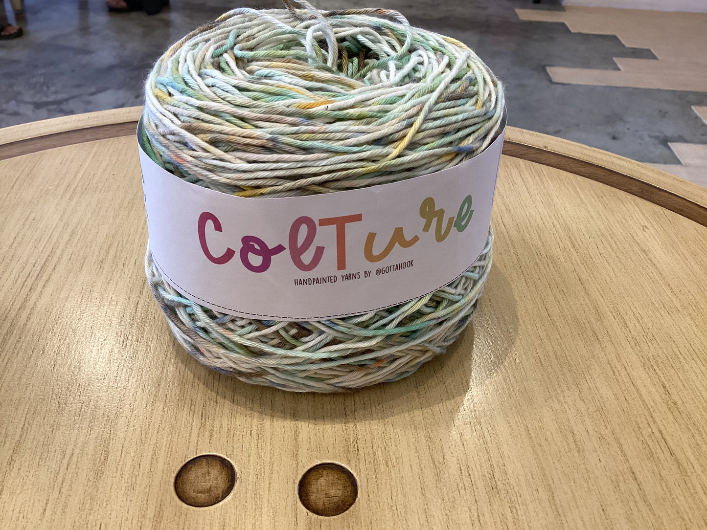 Hand-dyed 8ply yarns by @col.ture