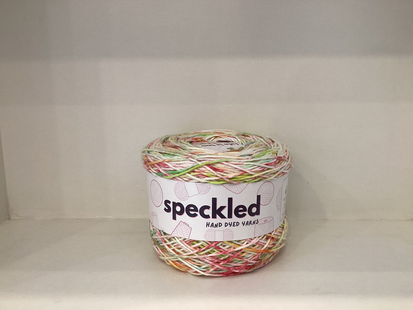 Hand-dyed 4ply and 12ply yarns by @speckledbypurls