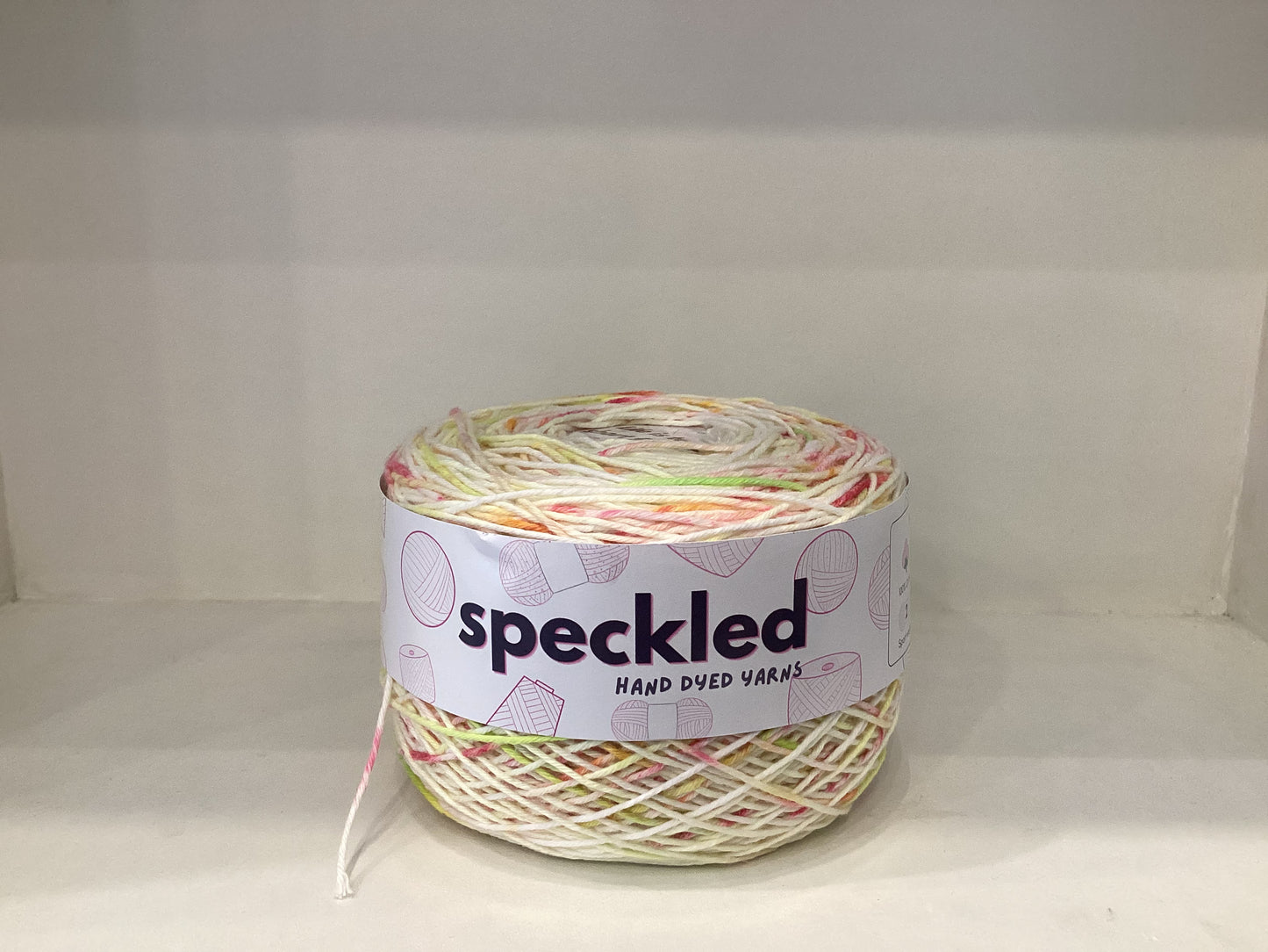 Hand-dyed 4ply and 12ply yarns by @speckledbypurls