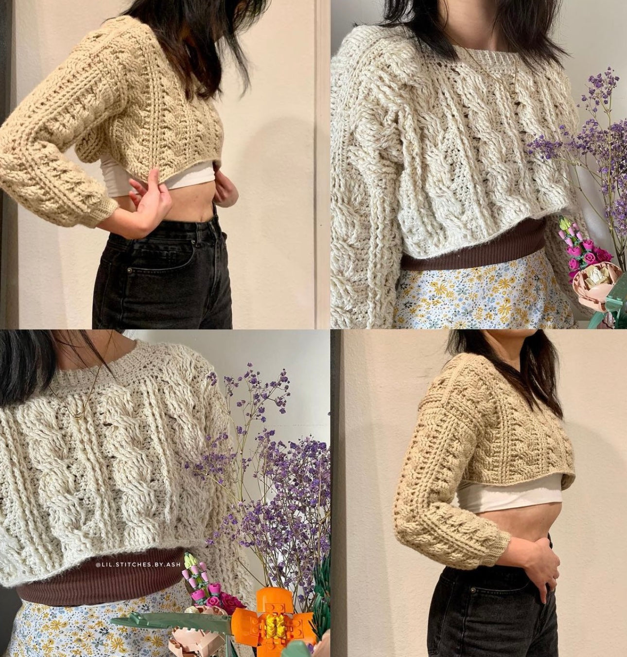 Ivy Shrug/Sweater Crochet Written Pattern