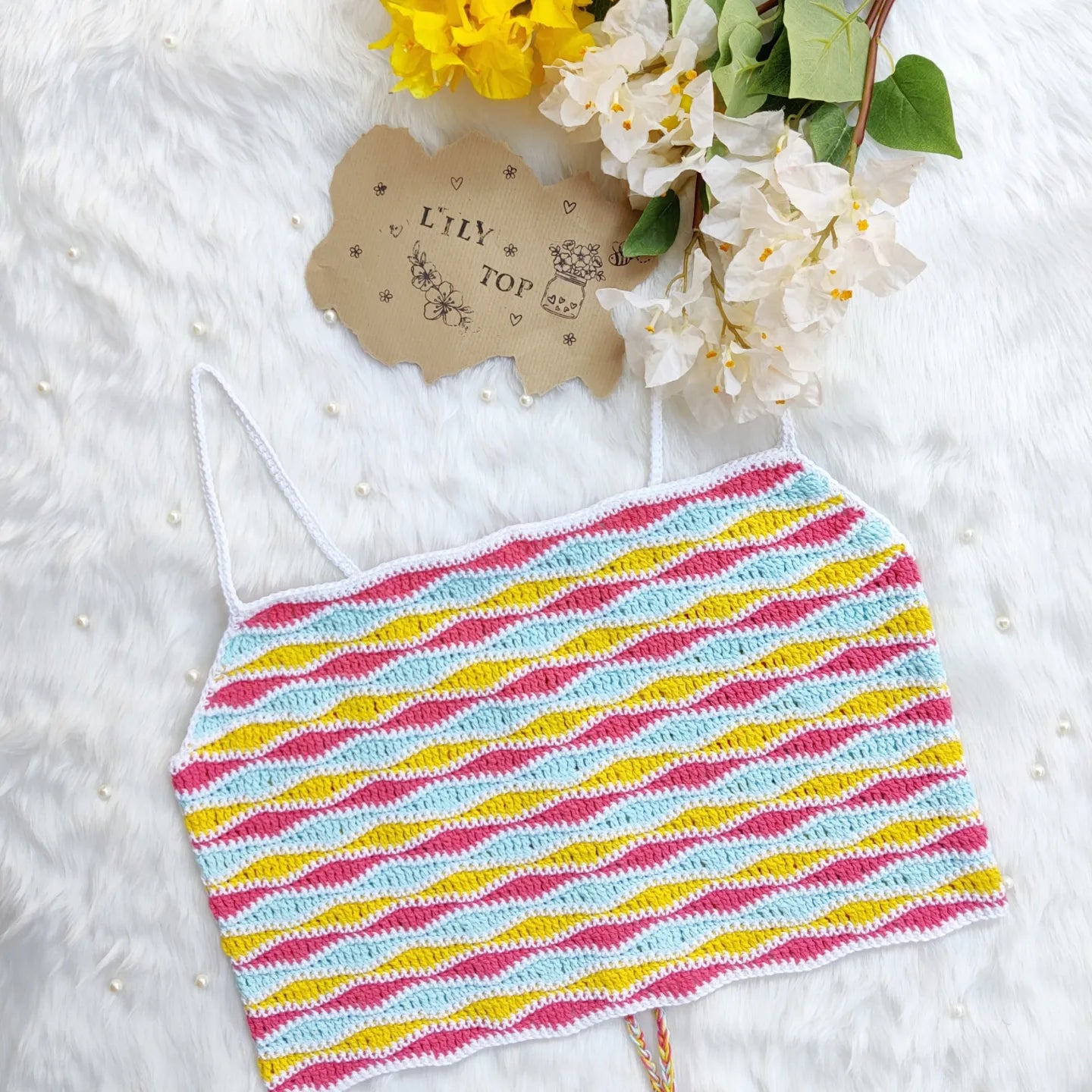 Lily Top Crochet Written Pattern