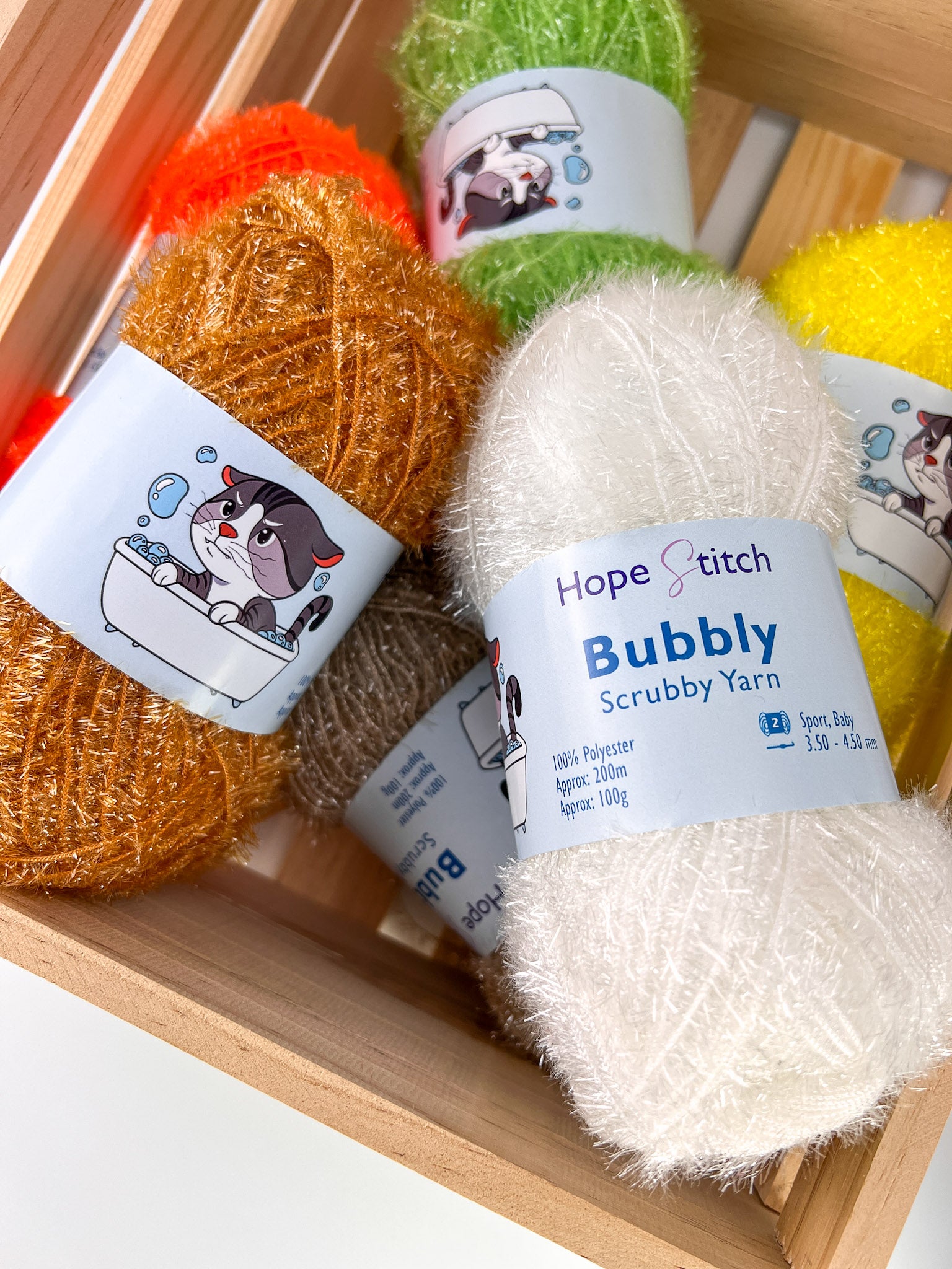 Bubbly - Scrubby Yarn – Hope Stitch