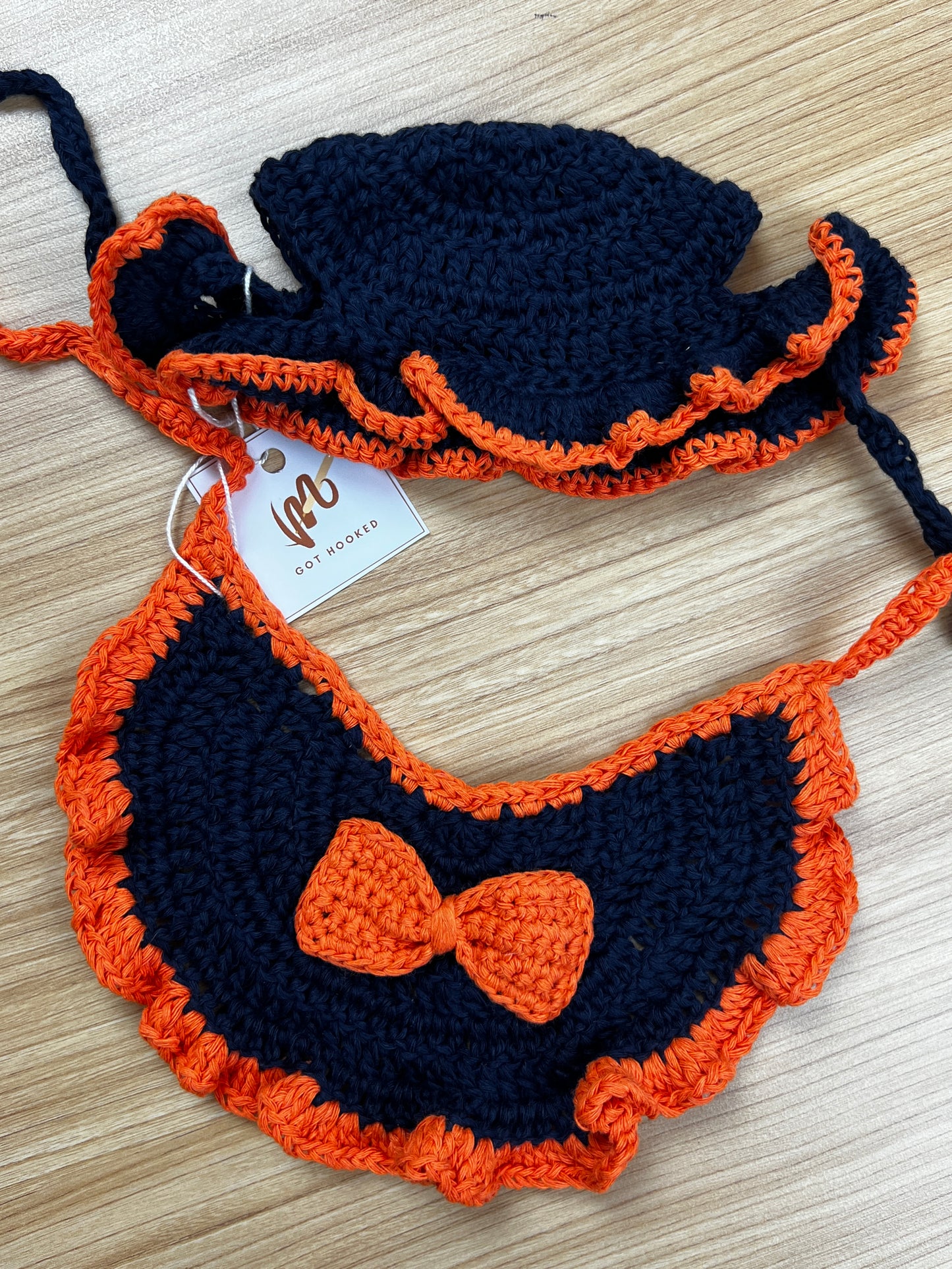 Pet Bandana and Hat Set by @mgothooked