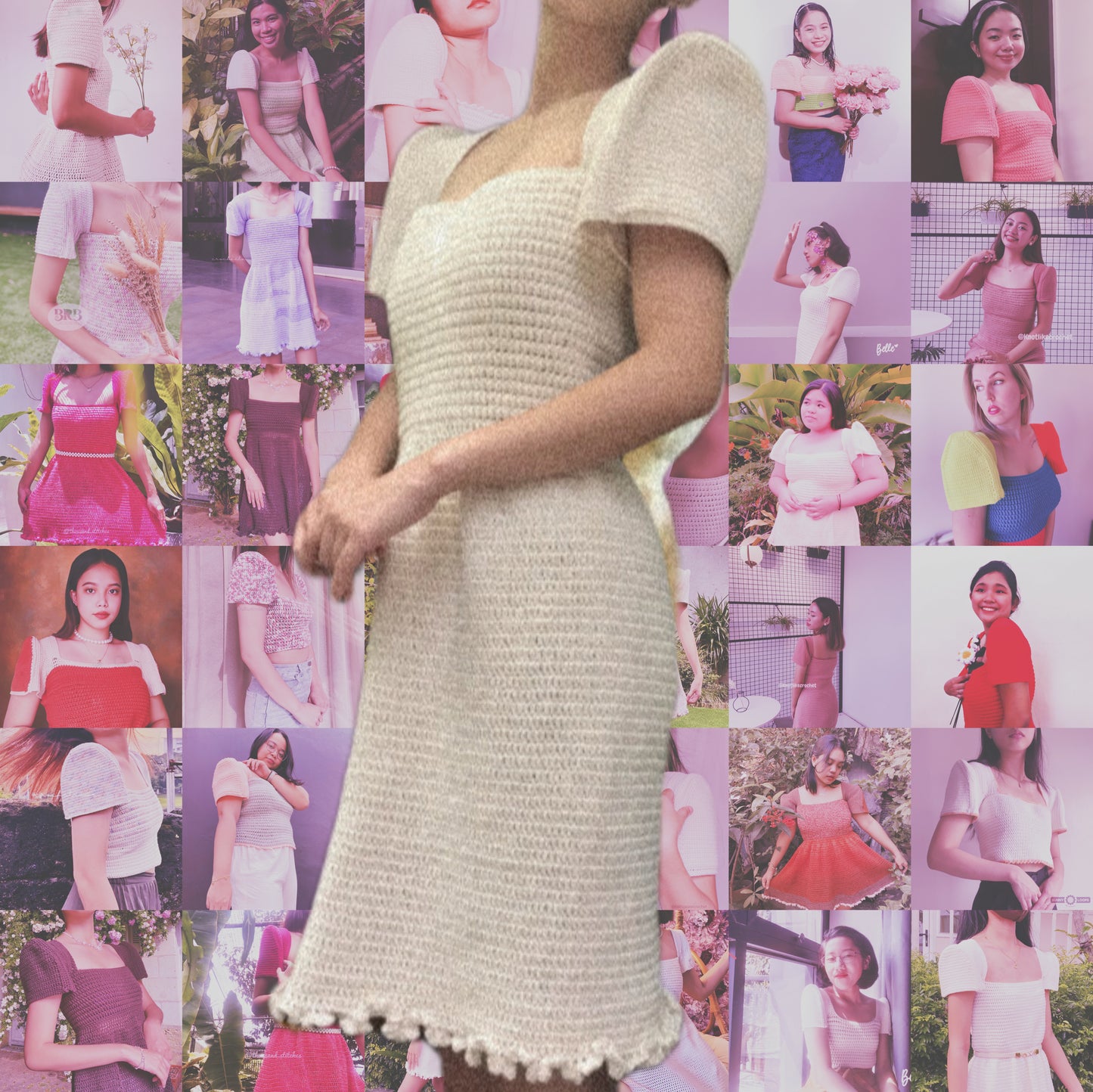 Binibini Filipiñana Dress Crochet Written Pattern
