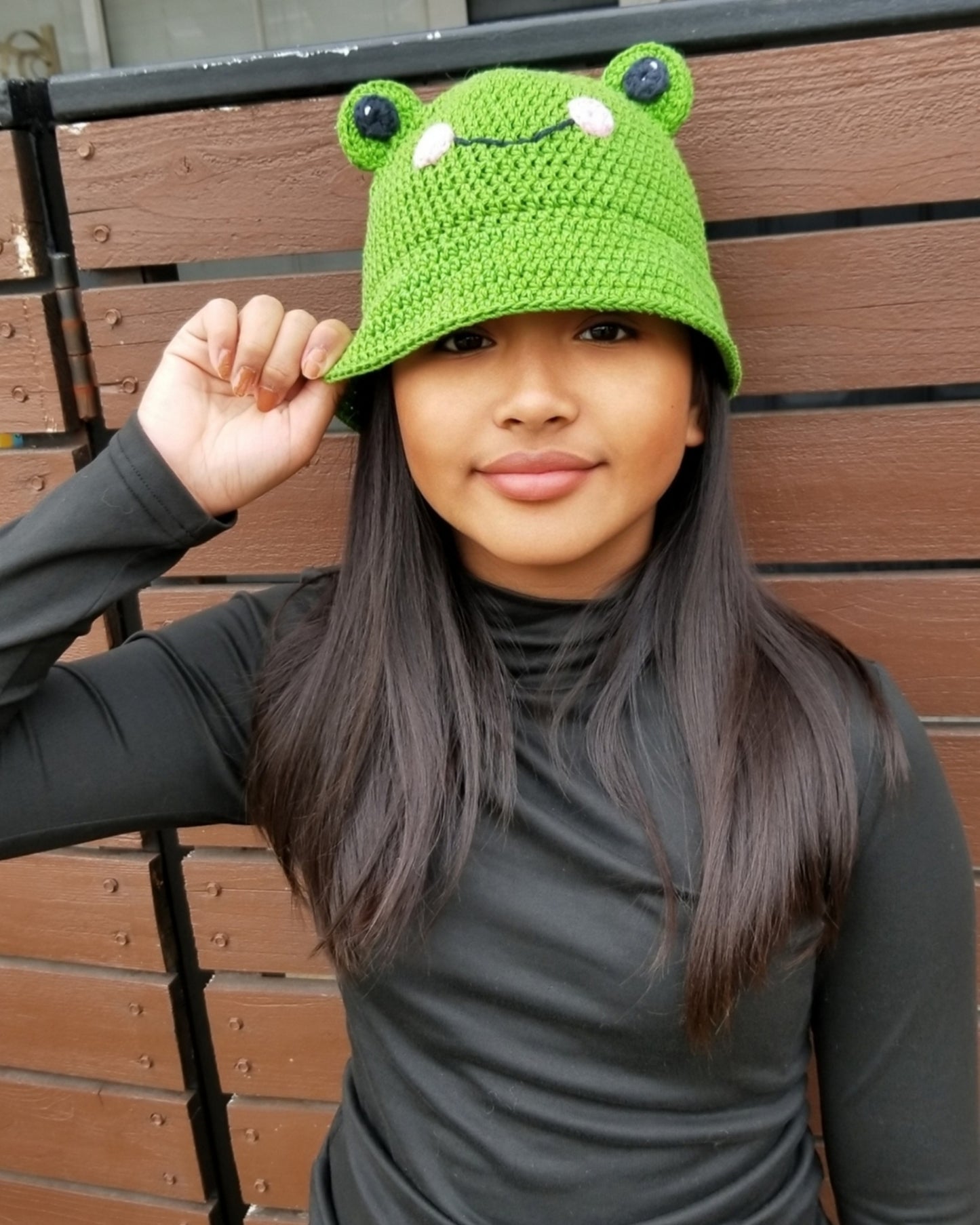 Frog Bucket Hat Crochet Written Pattern
