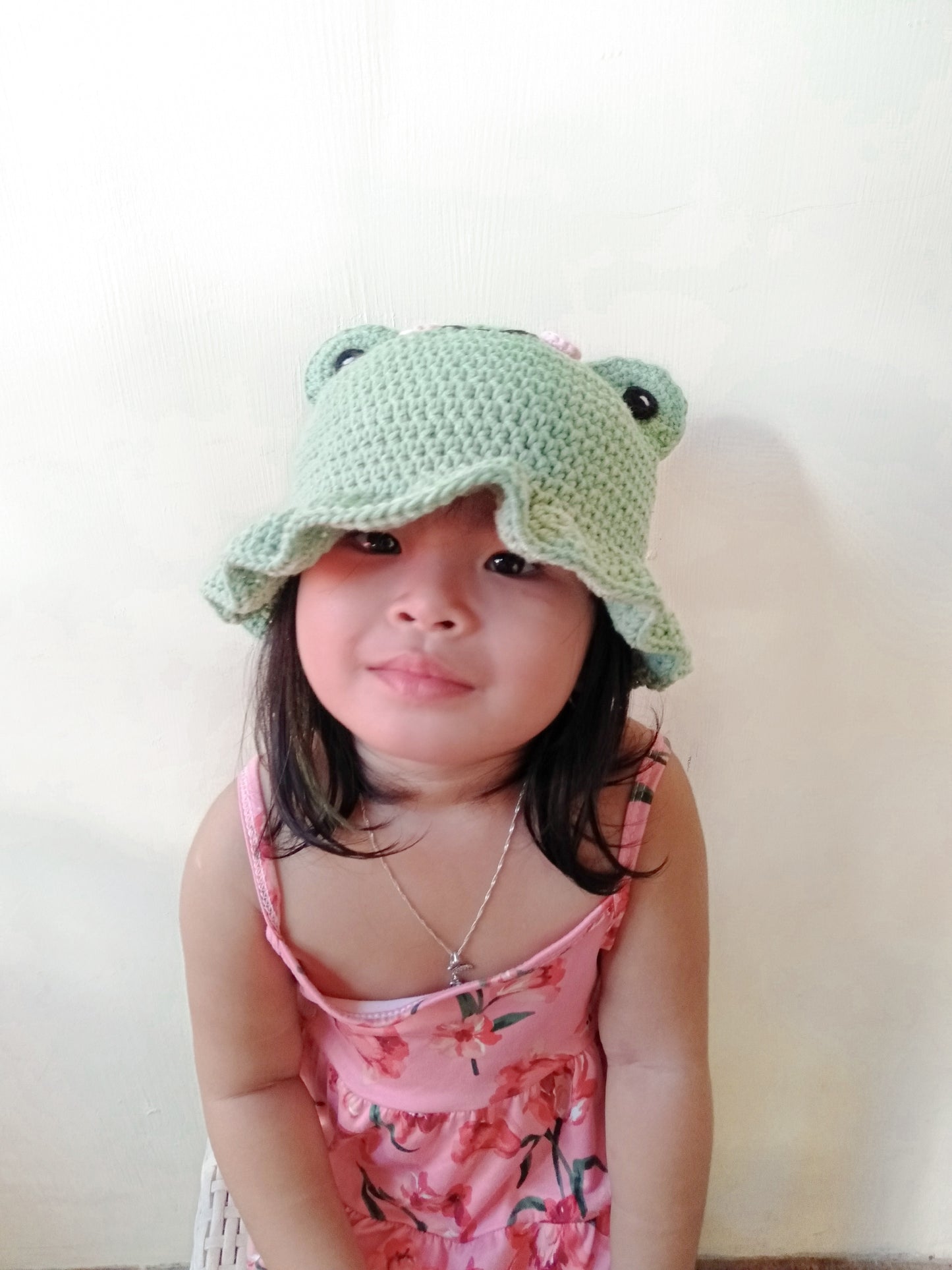 Frog Bucket Hat Crochet Written Pattern