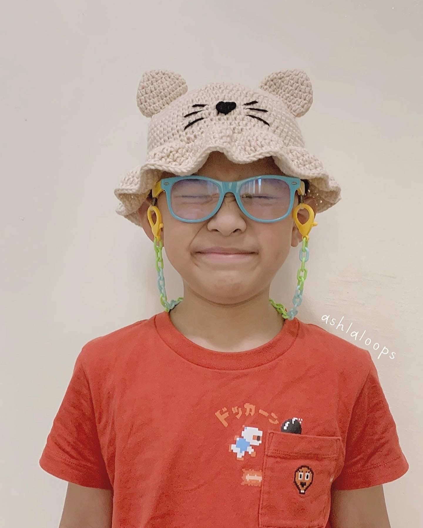 Cat Bucket Hat Crochet Written Pattern