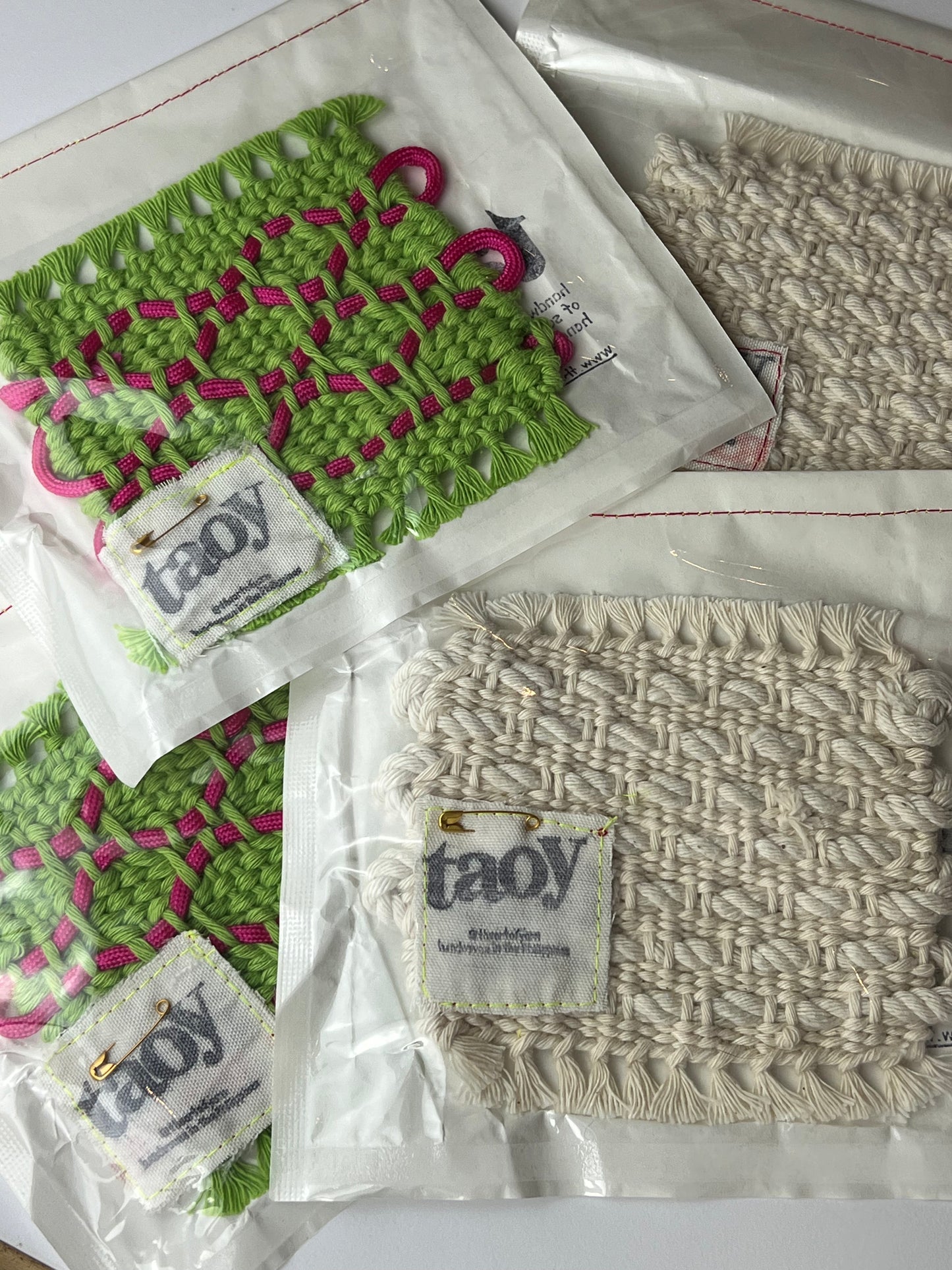 Handwoven Coasters/Potholder by @theartofyarnph