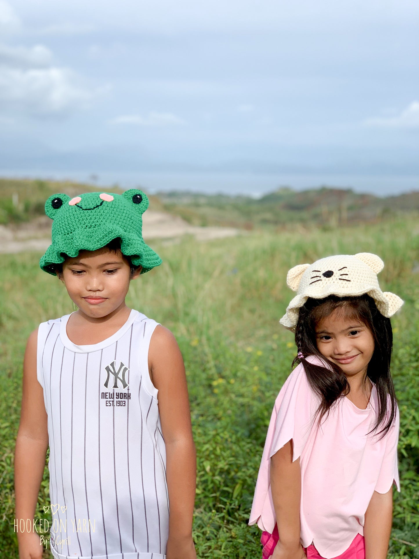 Cat Bucket Hat Crochet Written Pattern