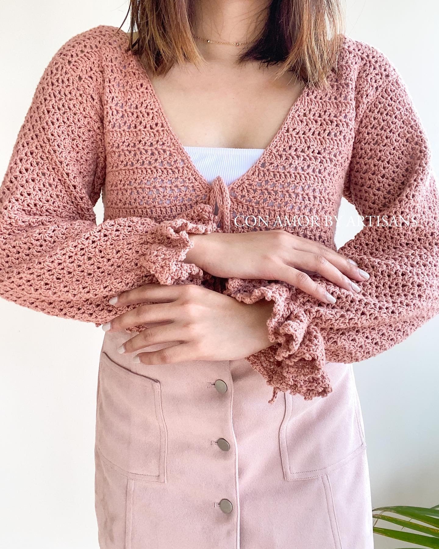 Tiffany Cardigan Crochet Written Pattern