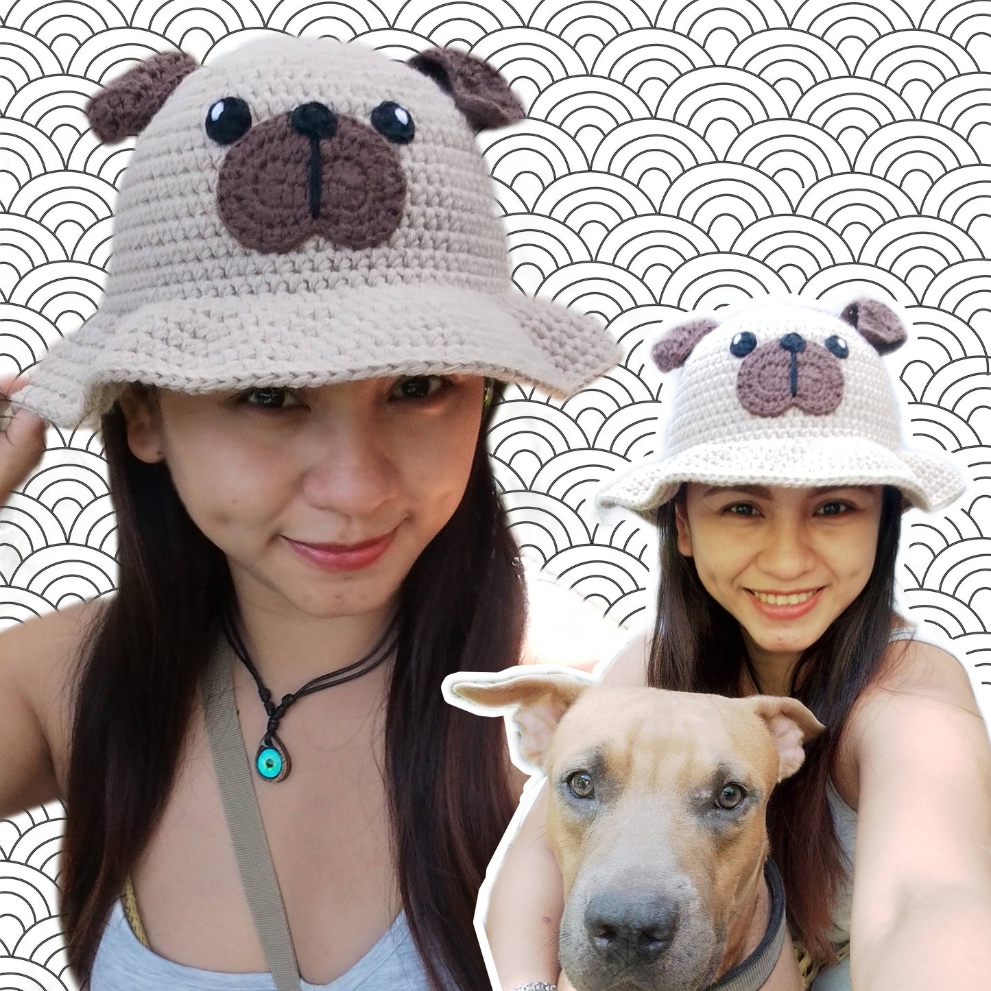 Dog Bucket Hat Crochet Written Pattern