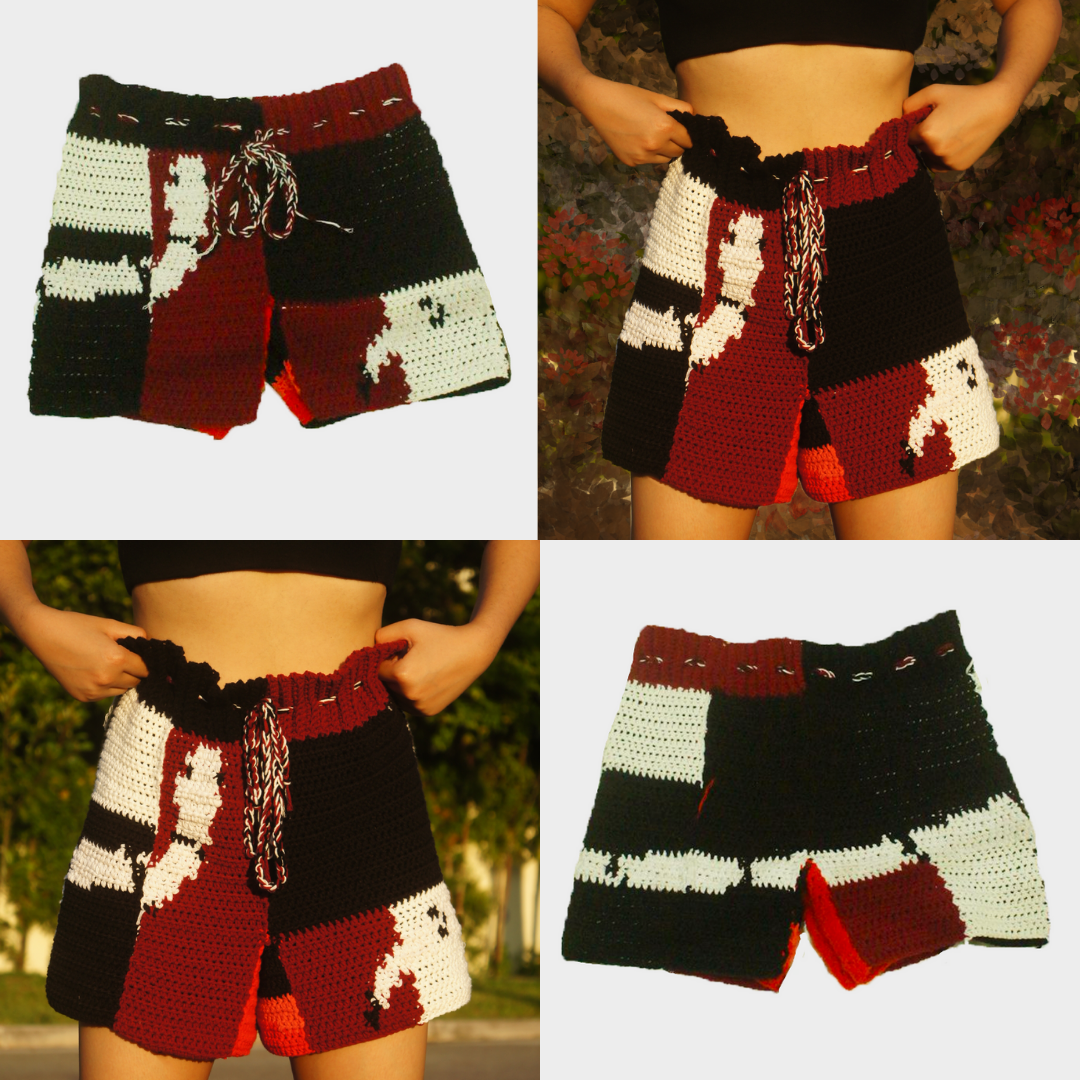 Patchwork Shorts Crochet Written Pattern