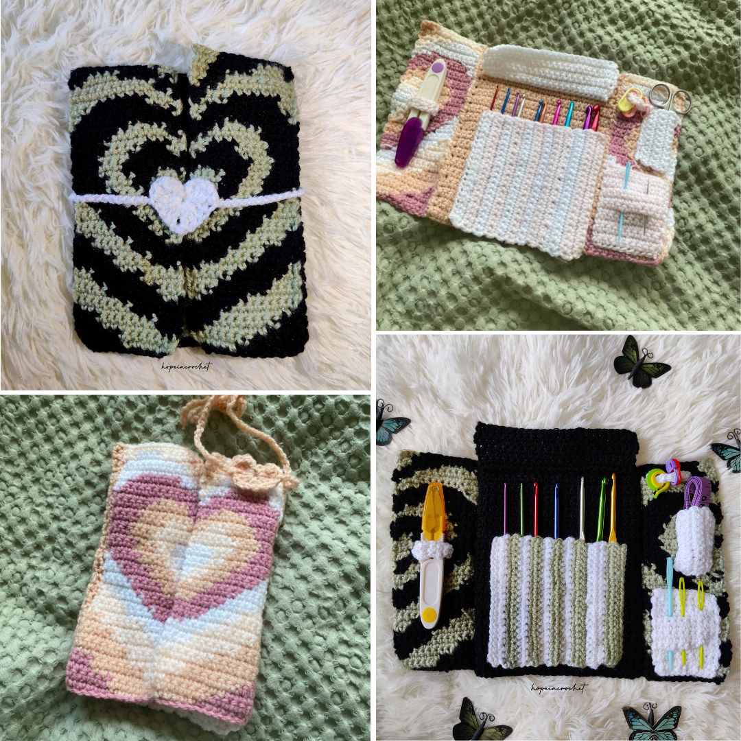 I Heart U Hook Case Crochet Written Pattern