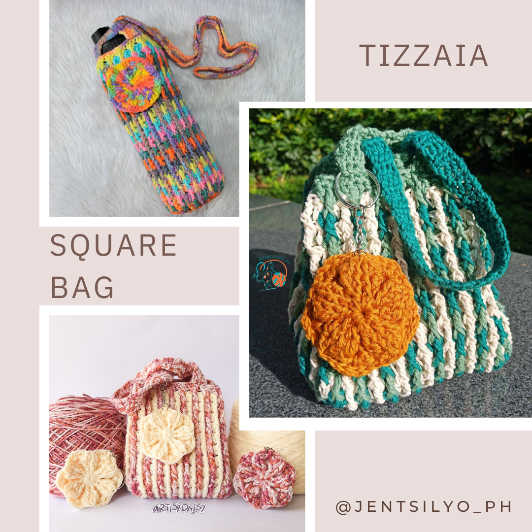 Tizzaia Square Bag Crochet Written Pattern