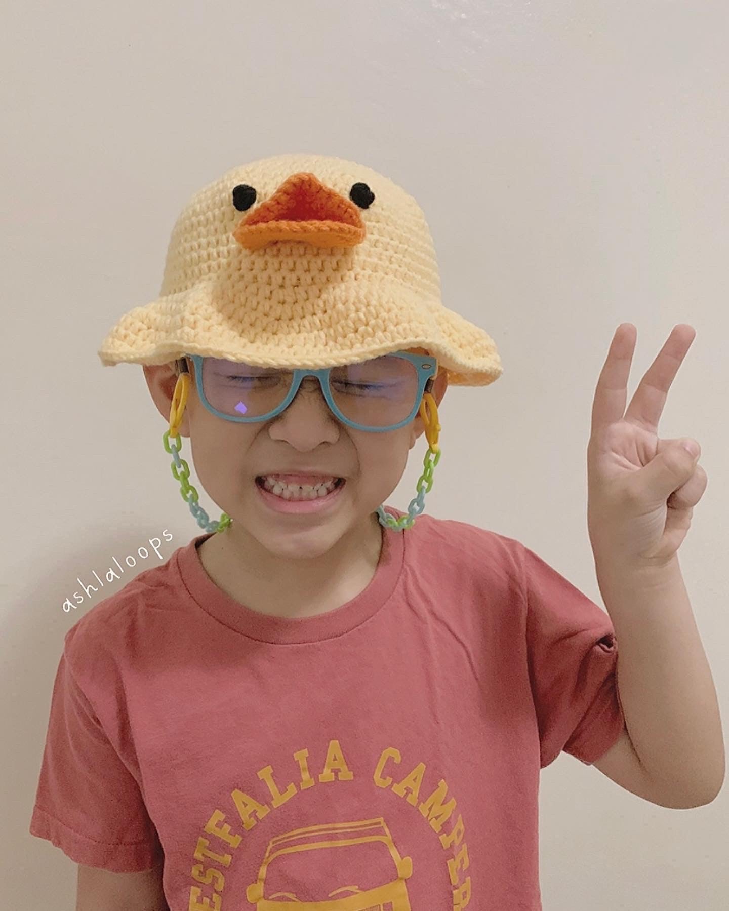 Duck Bucket Hat Crochet Written Pattern