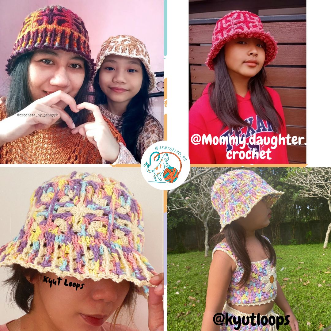 Tizzaia Bucket Hat Crochet Written Pattern