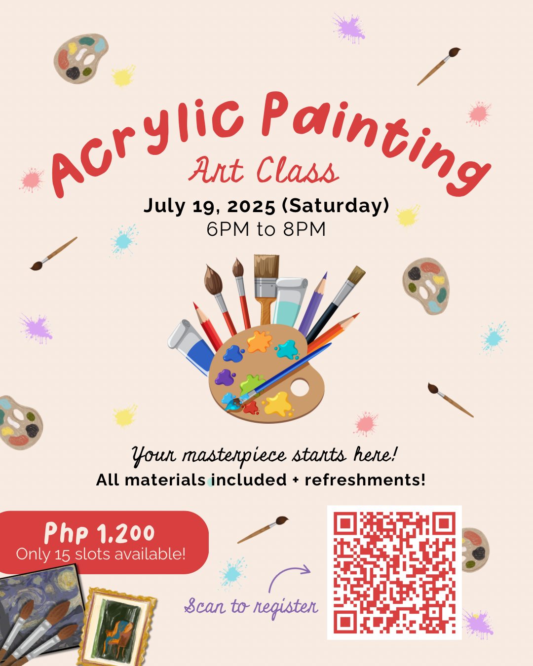 Acrylic Painting Night (Saturday)