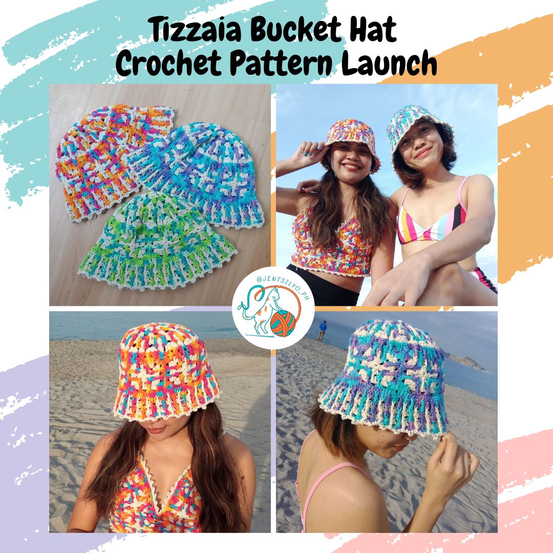 Tizzaia Bucket Hat Crochet Written Pattern