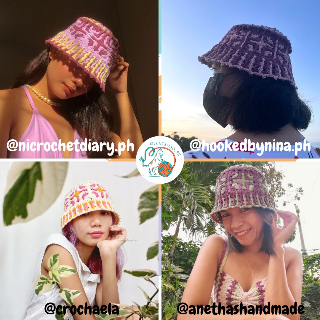 Tizzaia Bucket Hat Crochet Written Pattern