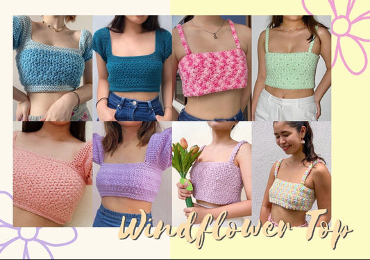 Windflower Top Crochet Written Pattern