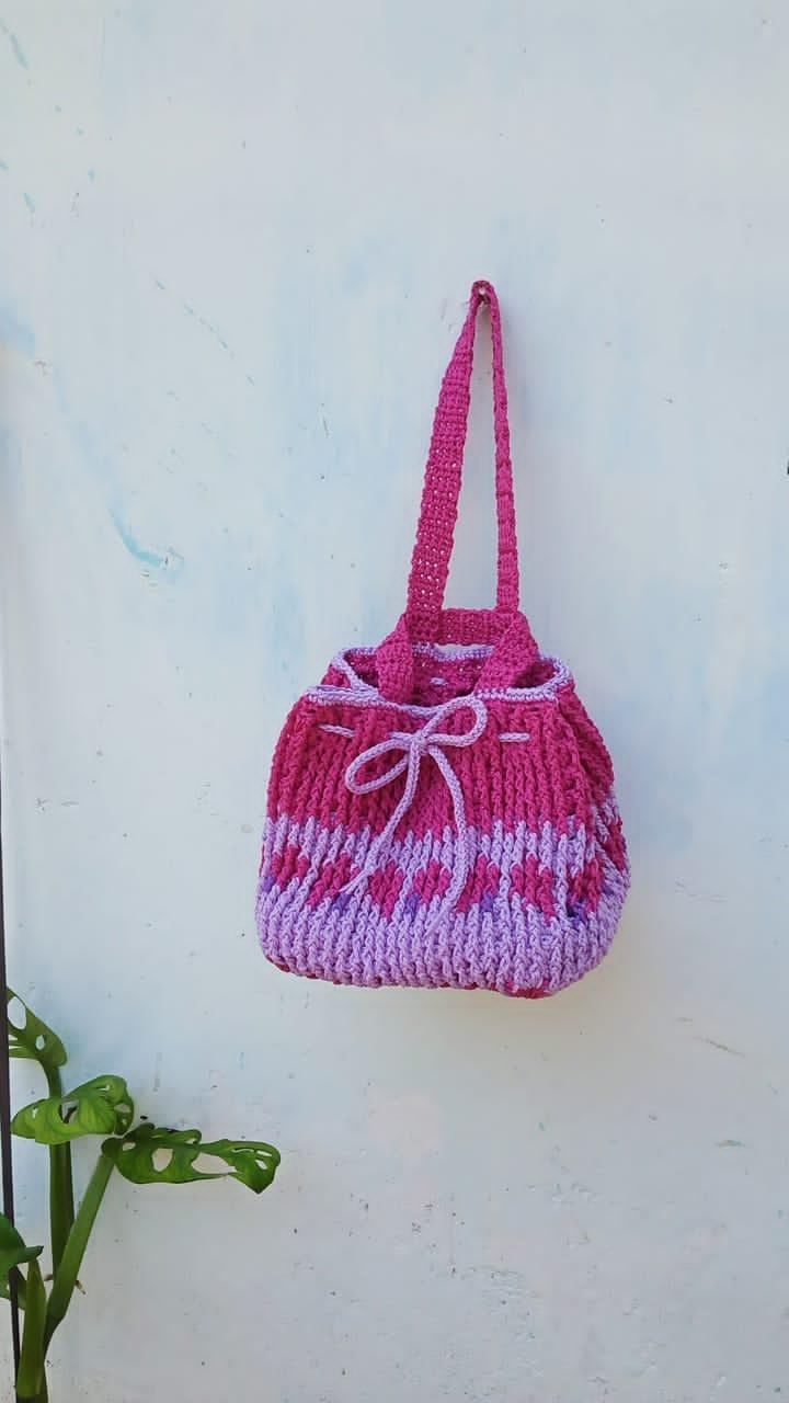 Tizzaia Square Bag Crochet Written Pattern