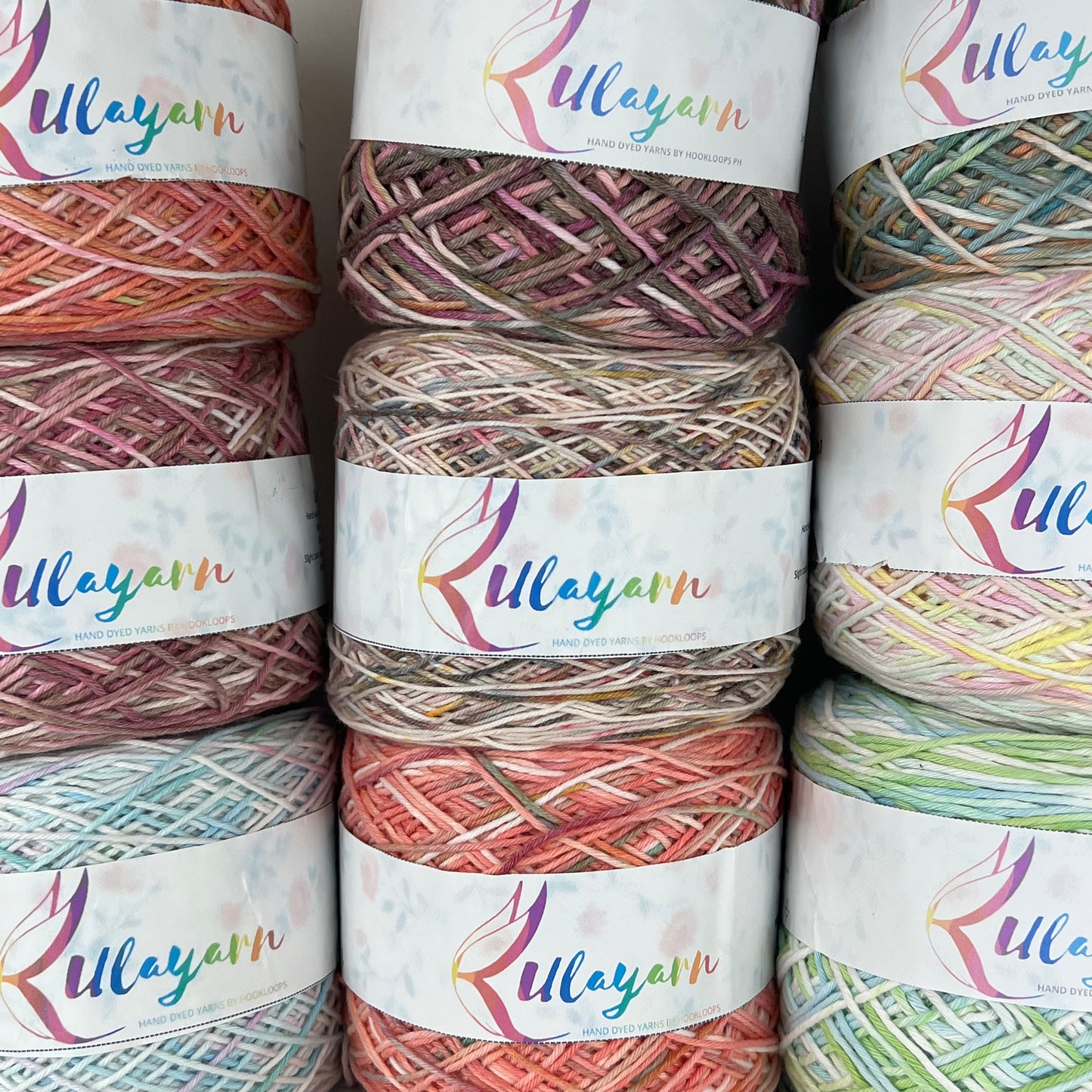 Hand-dyed 8ply Cotton Yarns by @kulayarn.ph