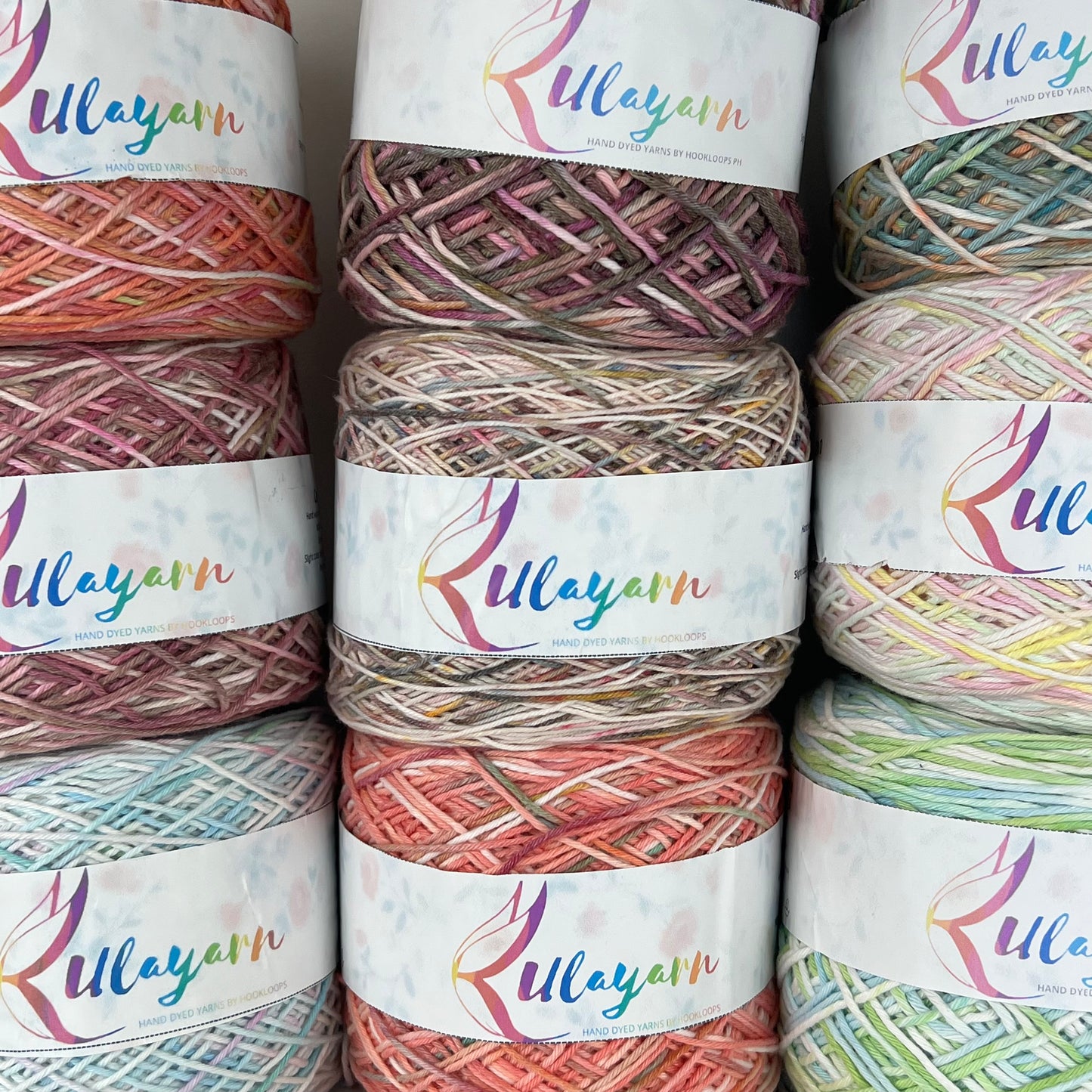 Hand-dyed 6ply Cotton Yarns by @kulayarn.ph