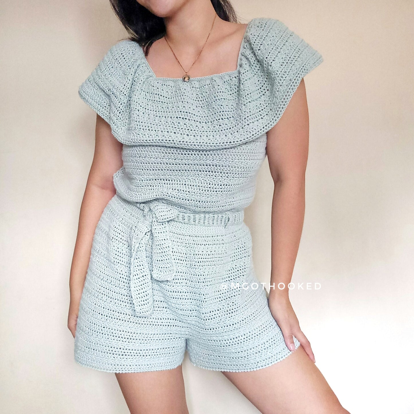 Rayla 4-Way Romper Crochet Written Pattern