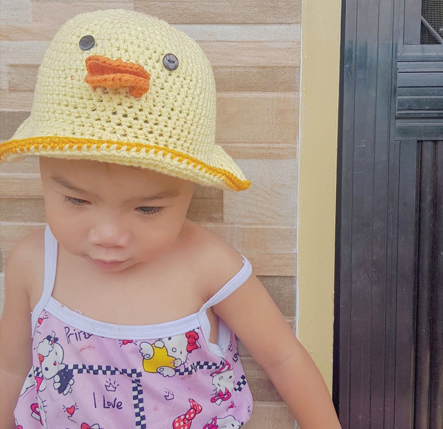 Duck Bucket Hat Crochet Written Pattern