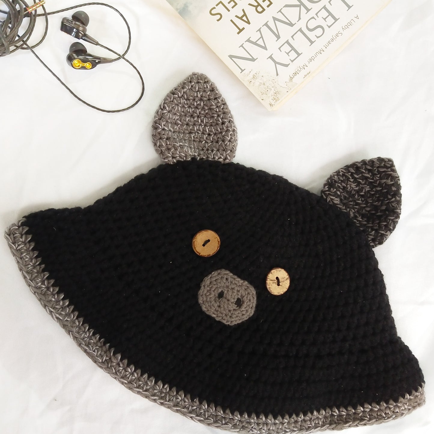 Pig Bucket Hat Crochet Written Pattern